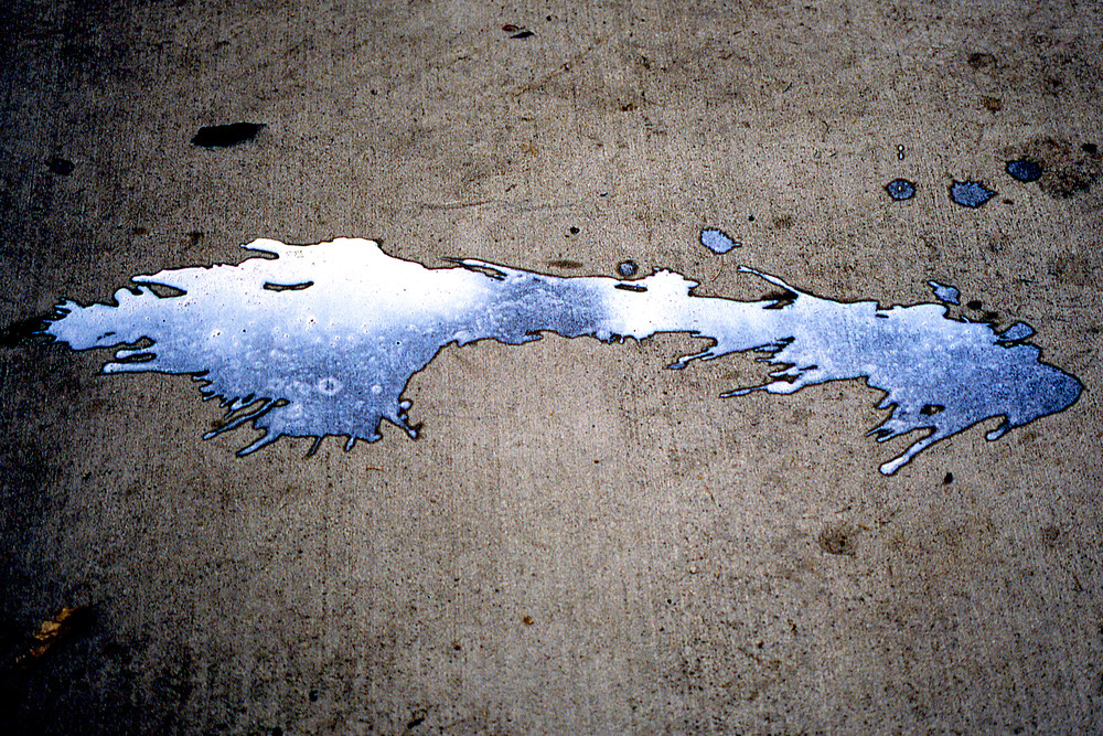 Milkshake Abstract Sidewalk Spill Fine Art – Sherry Mills