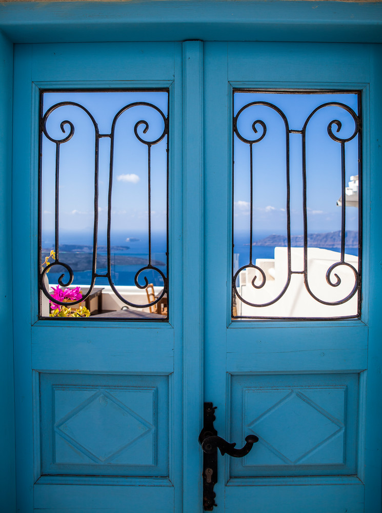 Santorini Doors Photography Art | Teri K. Miller Photography