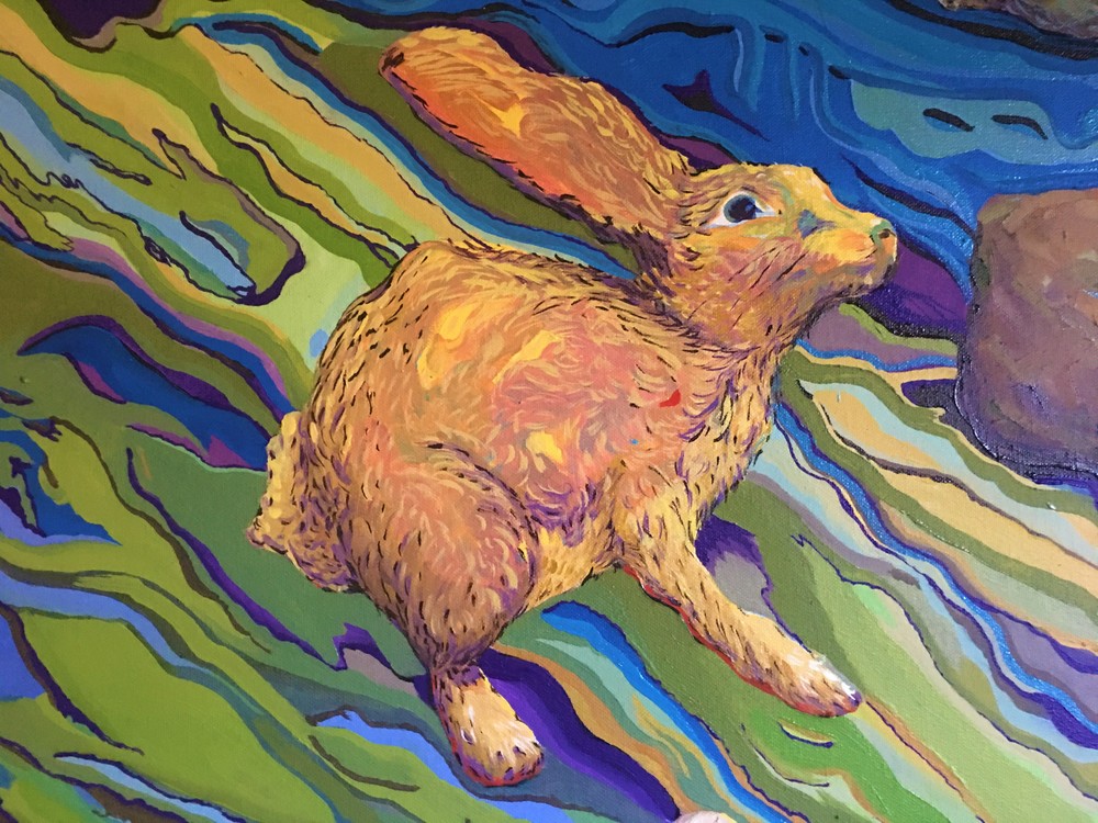 Peter Rabbits Redemption Art | Rebecca Pelley McWatters, Studio Artist