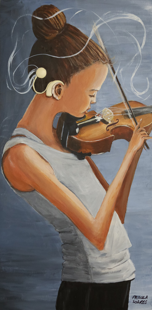 The Violin Player Art | Priscila Soares 