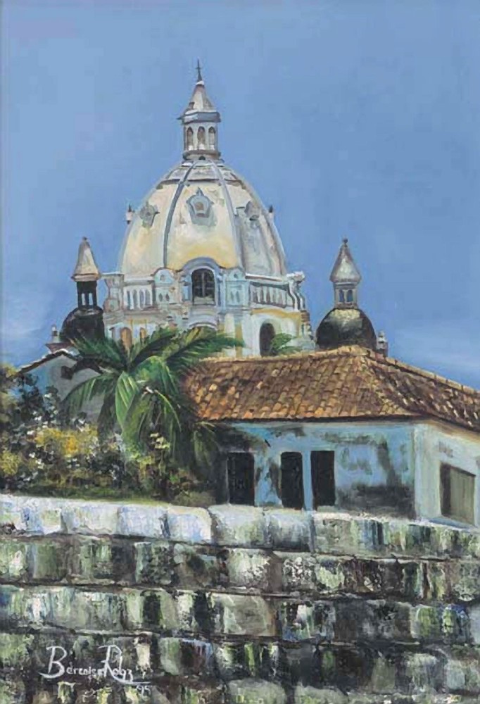 Cartagena De Indias 2003 16in X 22in Art | artecolombianobyberenice