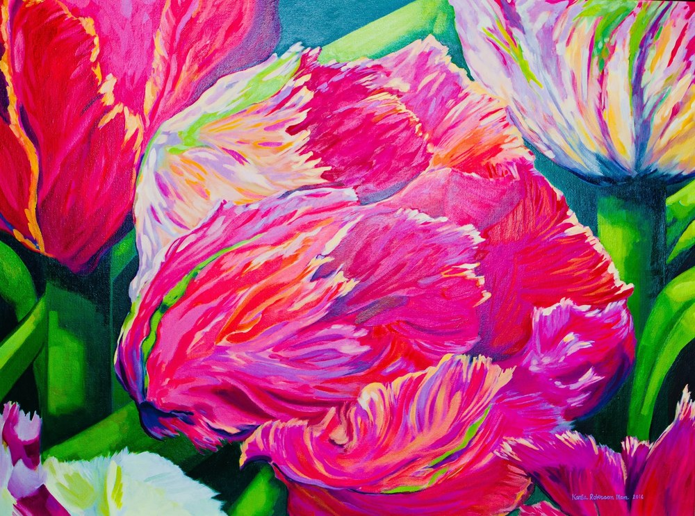 Man Tulips Art | Karla Roberson Man, Fine Art and Illustration