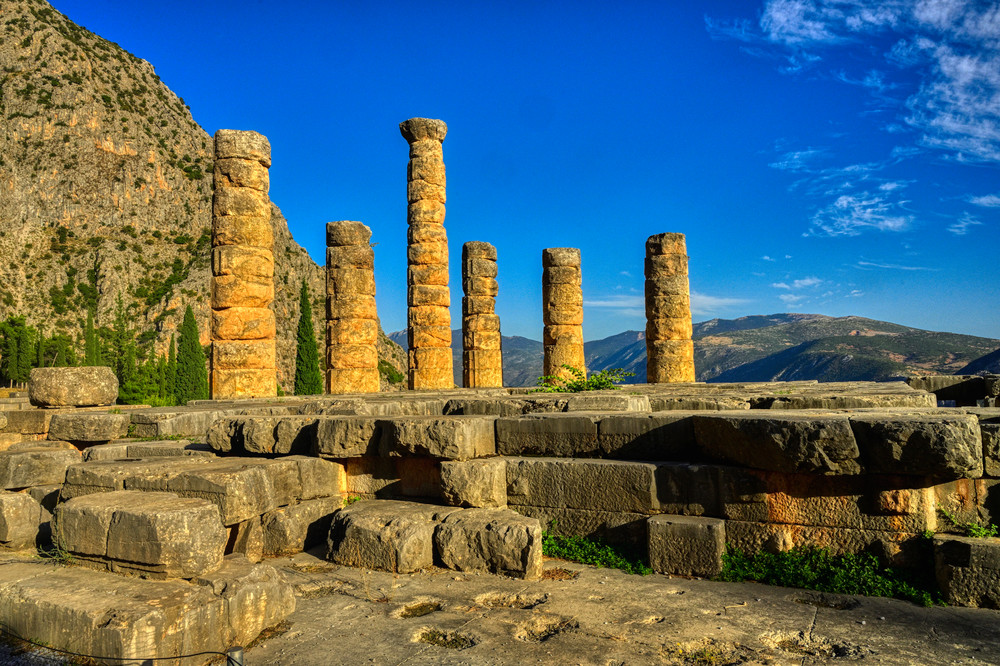 Temple Of Apollo Delphi Greece Photography Art | zoeimagery.XYZ