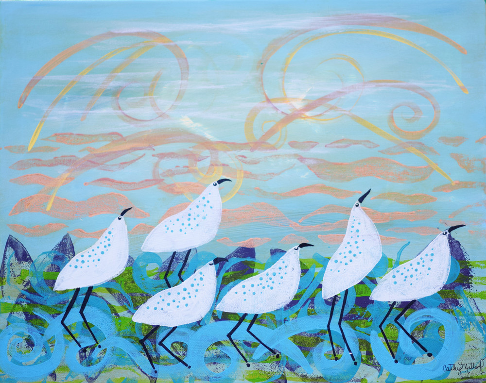 Hipping And Hopping  Art | Cathy Bader Mills Fine Arts
