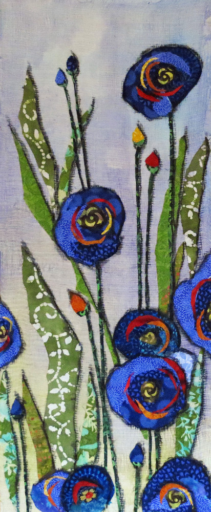 Garden Blue Flower  Print Art | Sharon Tesser LLC