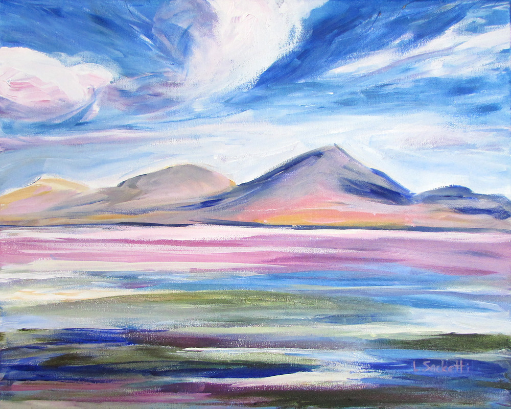 Pink Lagoon, Bolivia fine art prints and merchandise | Linda Sacketti