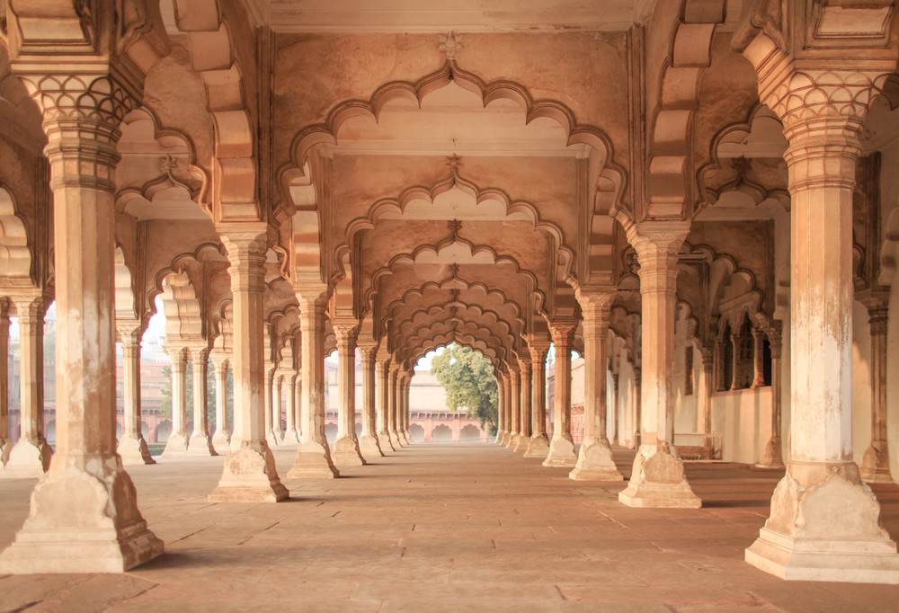 Agra Fort Columns Photography Art | Melani Lust Photography