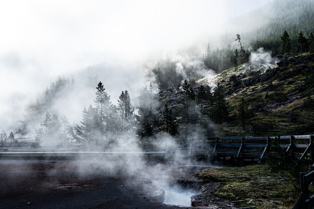 Primordial - Artists paint pot hot springs in Yellowstone National Park photograph print Primordial - Artists paint pot hot springs in Yellowstone National Park photograph print