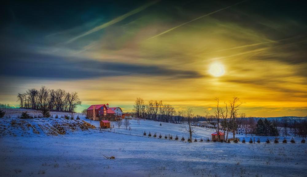 "Winter Dusk" Wrightsville, Pa Photography Art | Inspired Imagez 