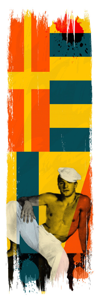 gay art, vintage nautical art, vintage gay art, pop art, gay sailor art