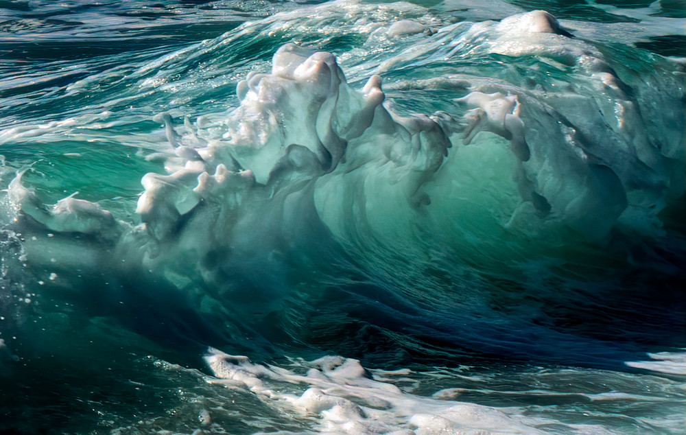 Foam And Curl Photography Art | Ed Sancious - Stillness In Change