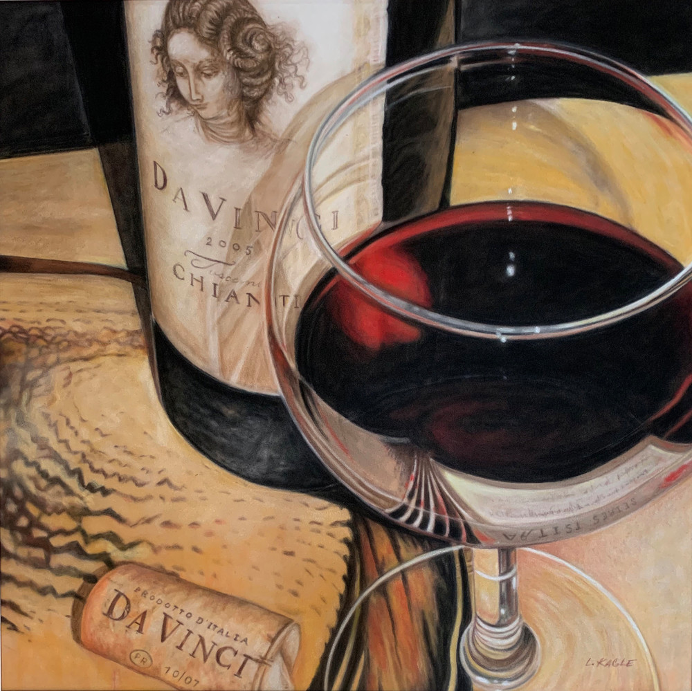 A Rare Salute to Great Wine and Art, Own a Da Vinci Print by Lorie Kagle