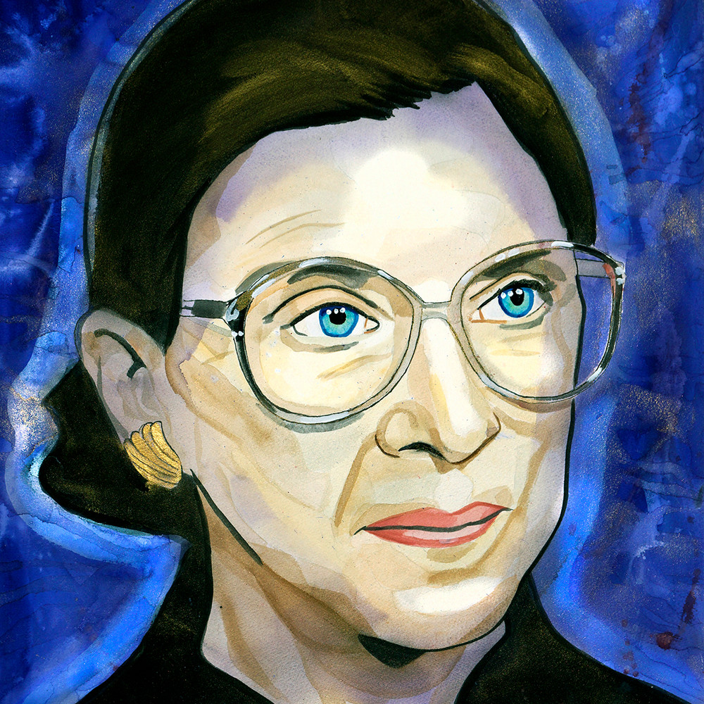 Ruth Ginsburg Coaster Art | William K. Stidham - heART Art