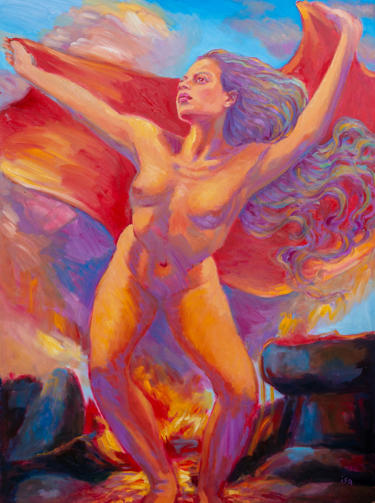 Isa Maria Art Magic - oil paintings and prints - portraits of Hawaii goddesses and mermaids - Freedom