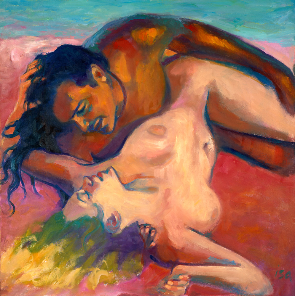 Isa Maria paintings, prints - portraits of lovers - Waging Peace