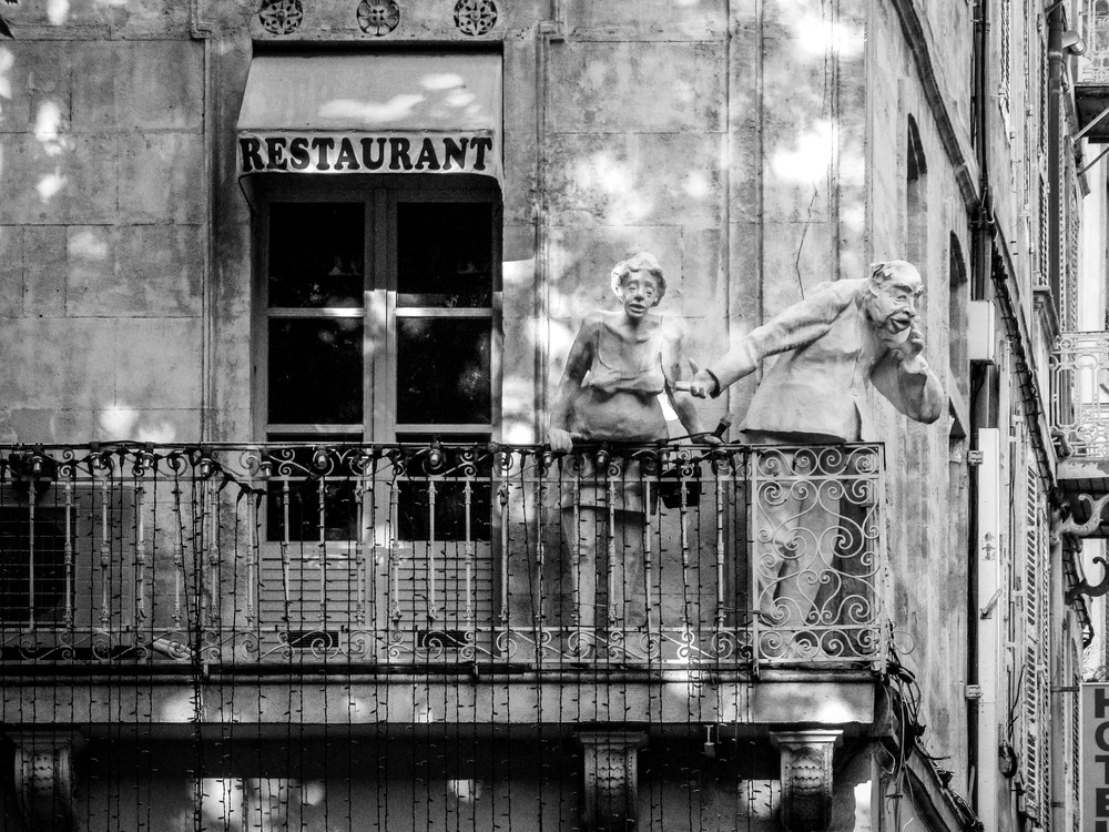 Avignon Balcony B&W Photography Art | Julie Williams Fine Art Photography