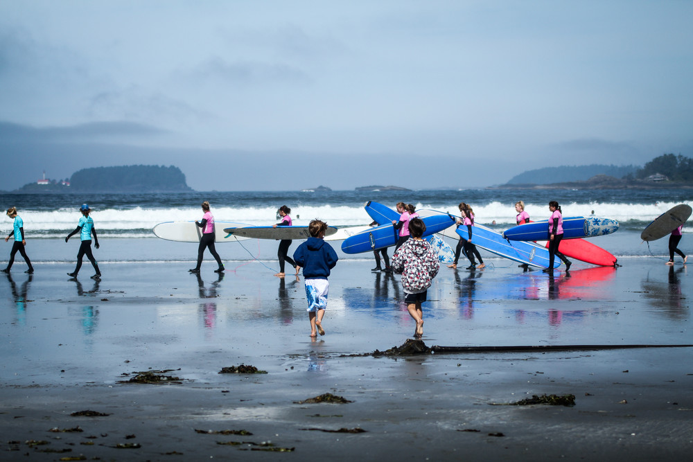 Surf Sisters, Tofino, Bc Photography Art | Julie Williams Fine Art Photography