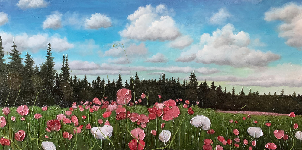 Field Of Flowers Art | Julie Berthelot