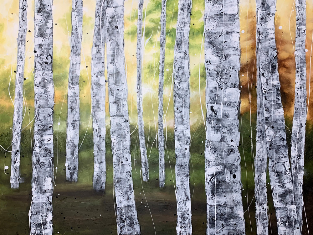 Morning Birches Art | Julie Berthelot
