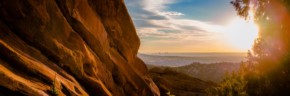 Red Rocks Sunrise Panorama Photography Art | Teri K. Miller Photography