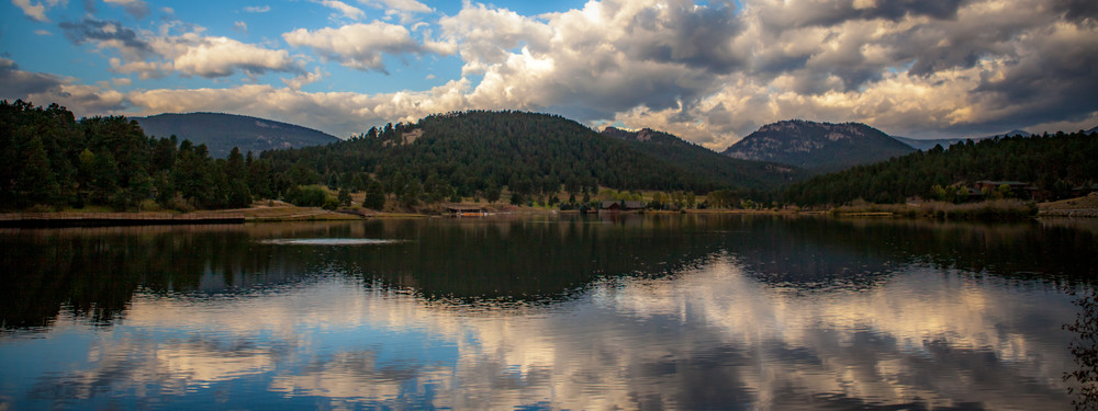 Evergreen Lake Cloud Reflections Photography Art | Teri K. Miller Photography
