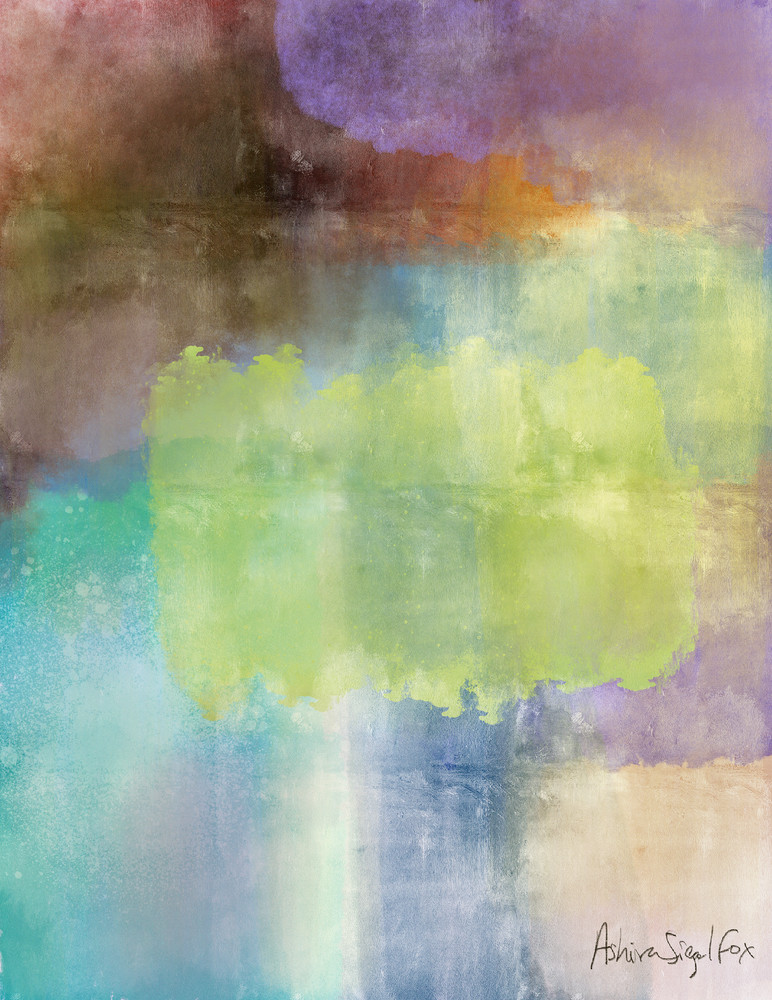 colorful calm abstract art print 