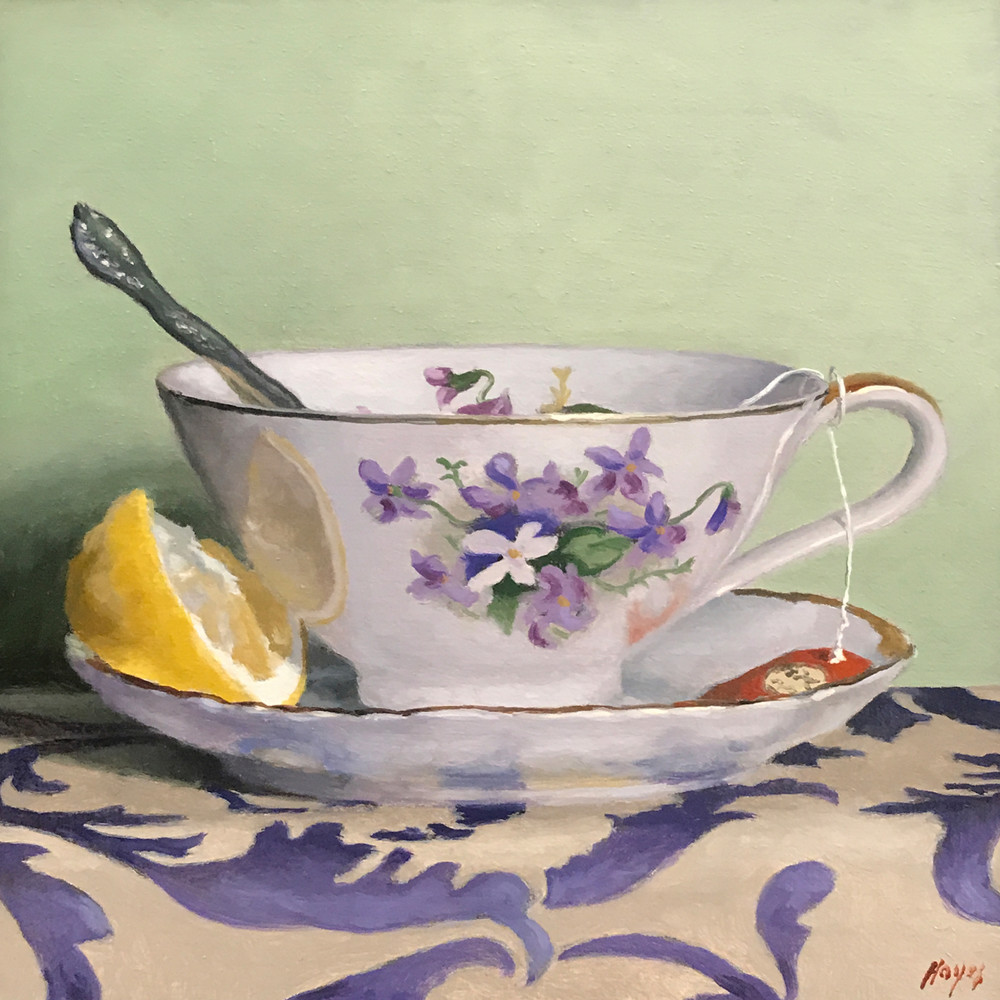 Teacup, Lemon, Silver Art | Jeff Hayes Fine Arts