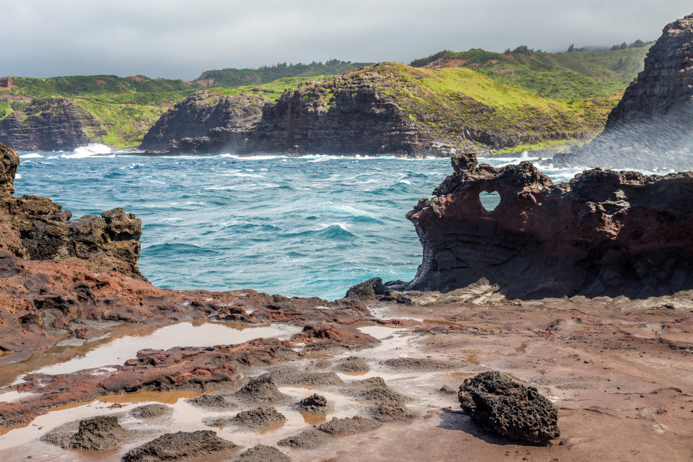 245   Nakalele Landscape By Pierre Leclerc  Art | Maui Fine Art