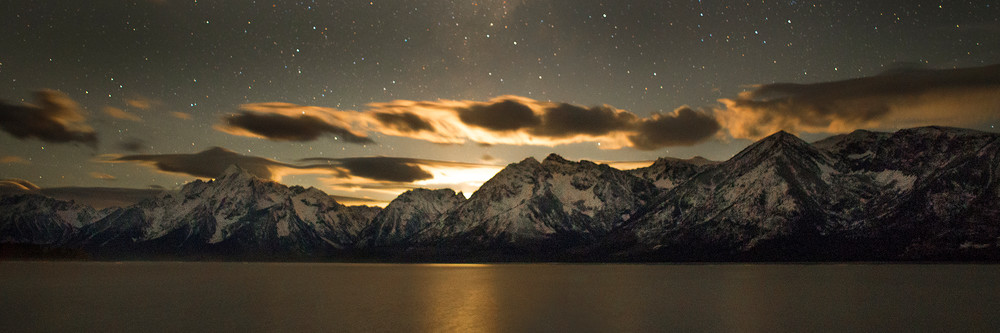 Vo  Teton Stars Panorama Art | Open Range Images