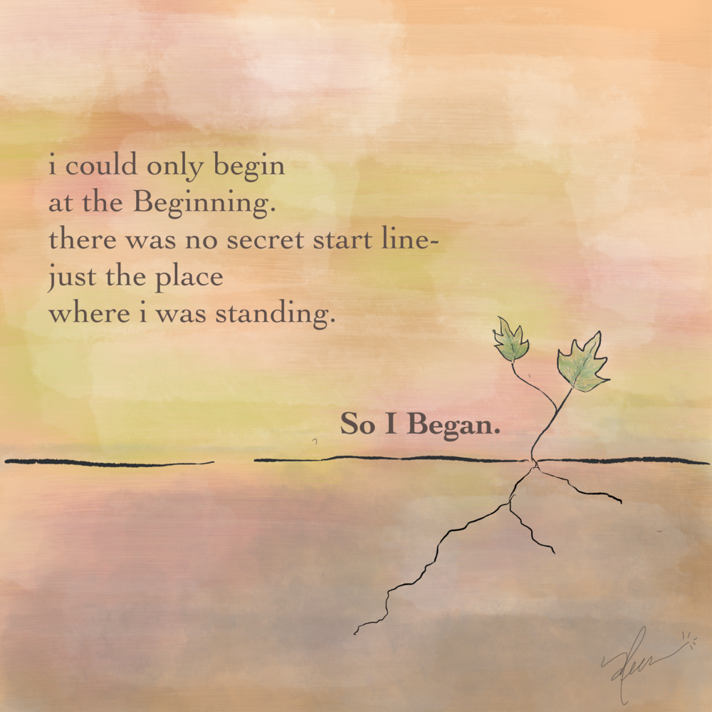 Beginnings - A story print for people who are ready to start