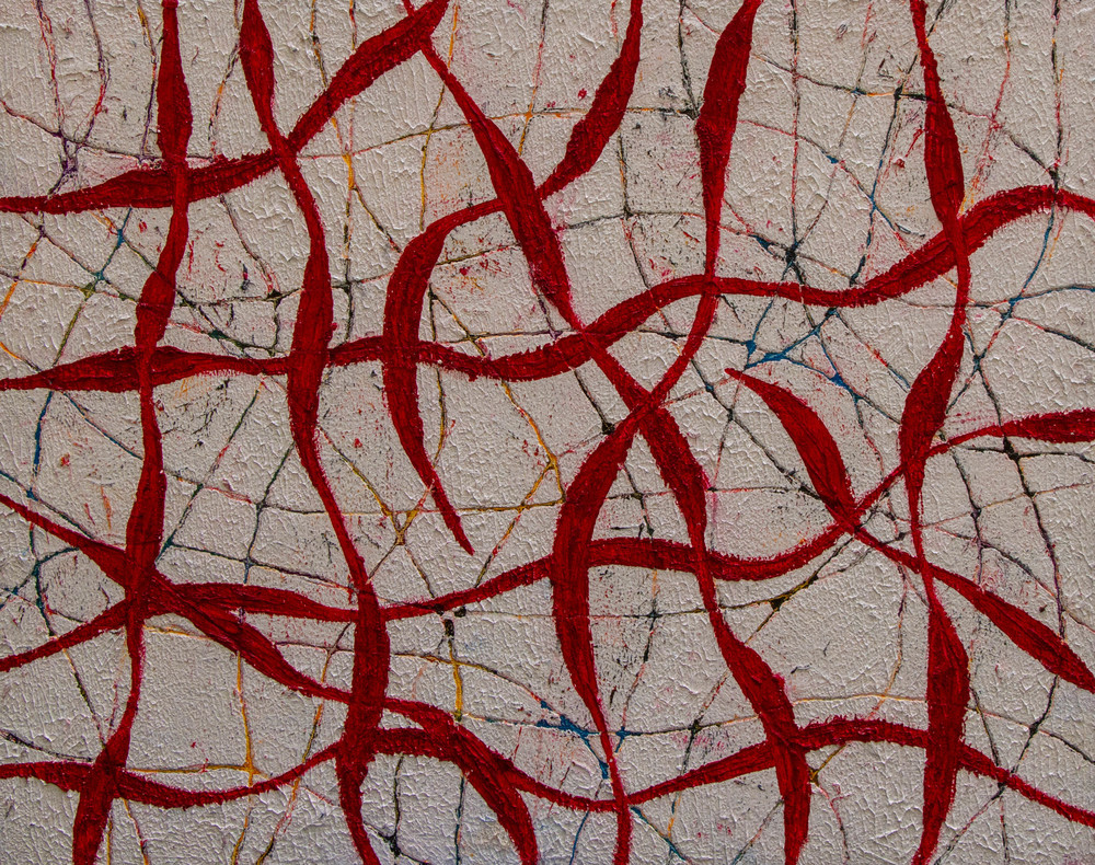Red Ribbons On White Art | Susan Vodonick Art