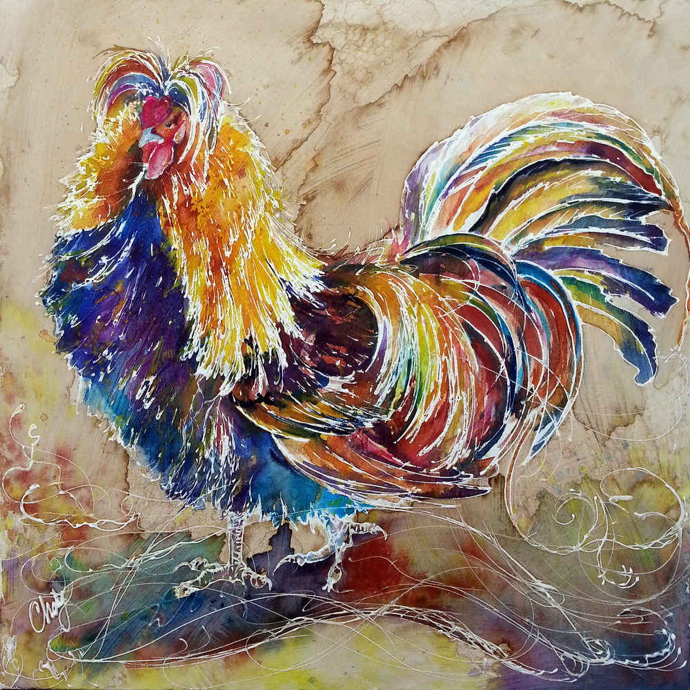 Polish Rooster Art Art | Christy! Studios