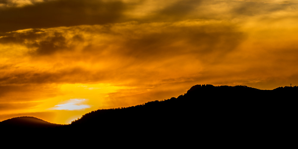 Horsetooth Rock Fort Collins at Sunset