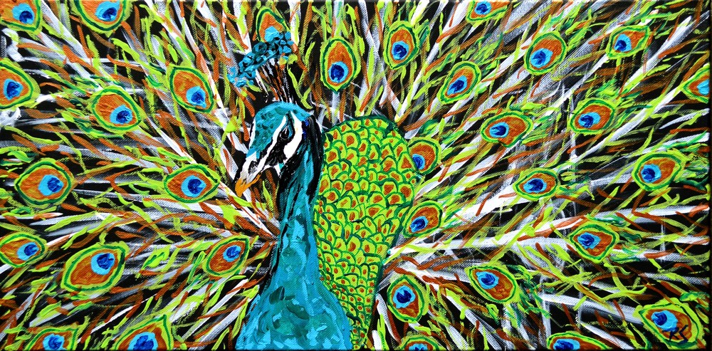 Peacock Displaying Art | RSchaefer Art