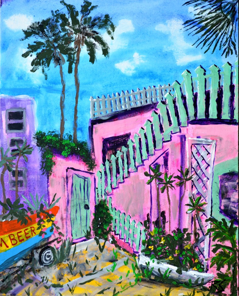 Floridian Courtyard Art | RSchaefer Art