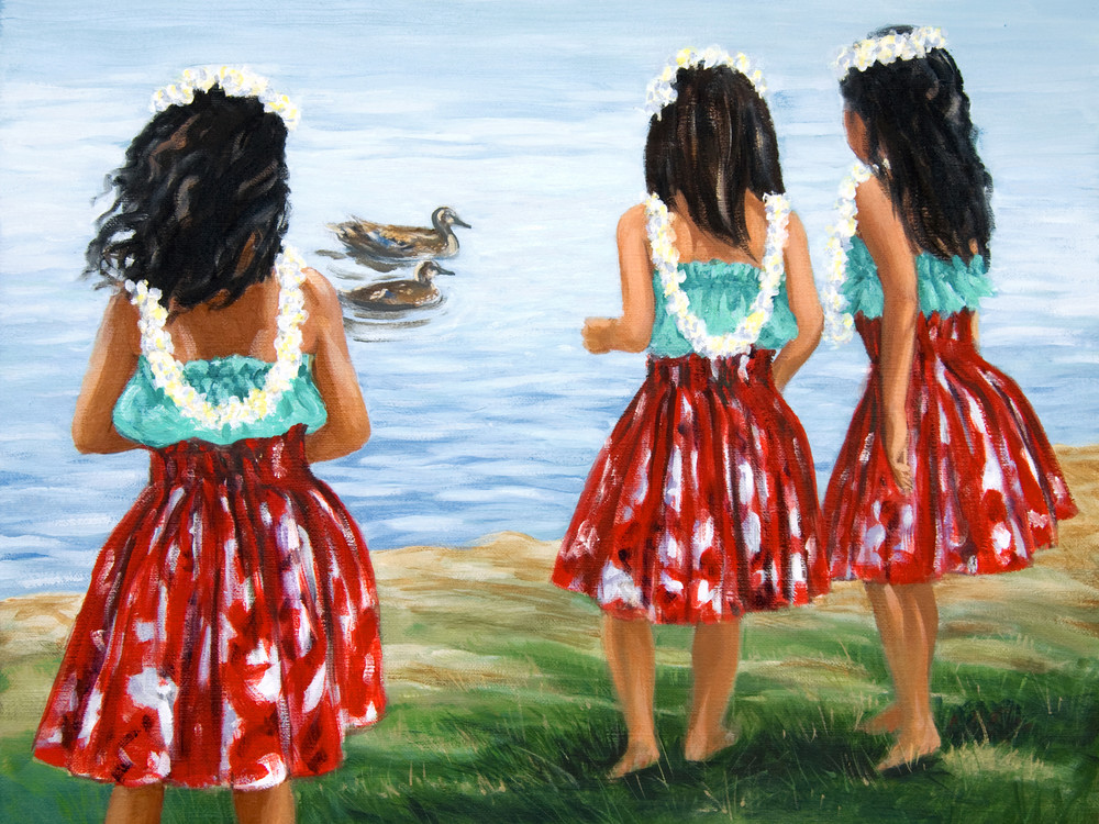 Hula dancers Hawaii girls perform