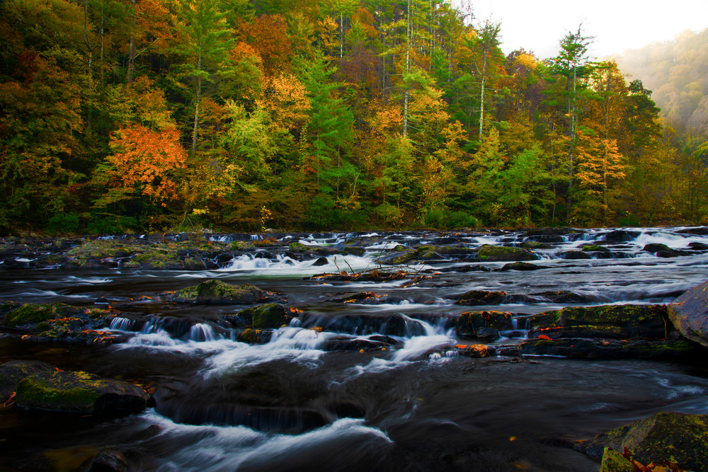 Autumn on the Tellico River - Tennessee fine-art photography prints