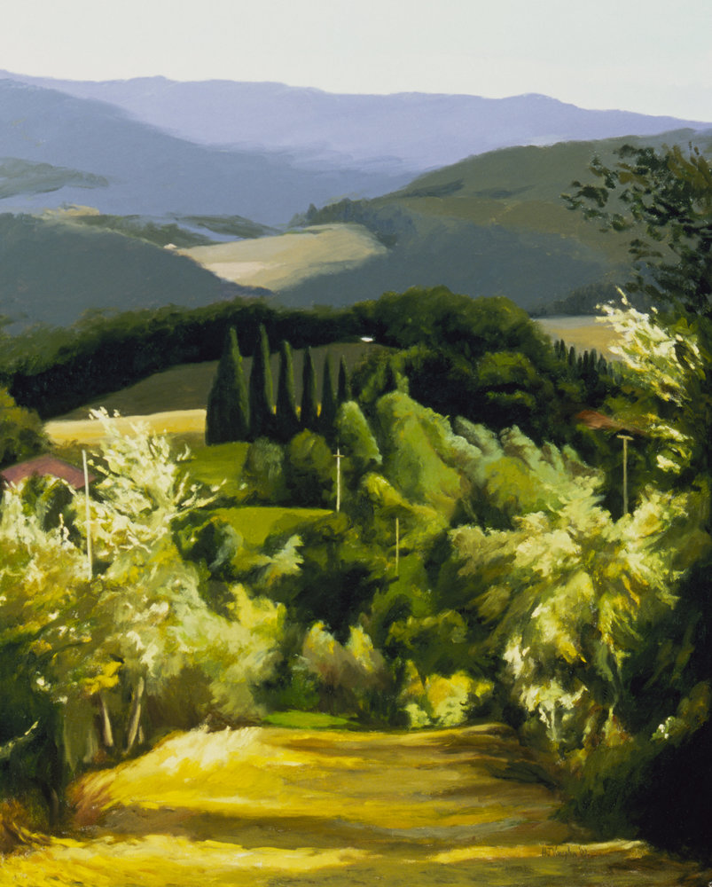 A Path Near The Villa 2002 001 Art | Helen Vaughn Fine Art