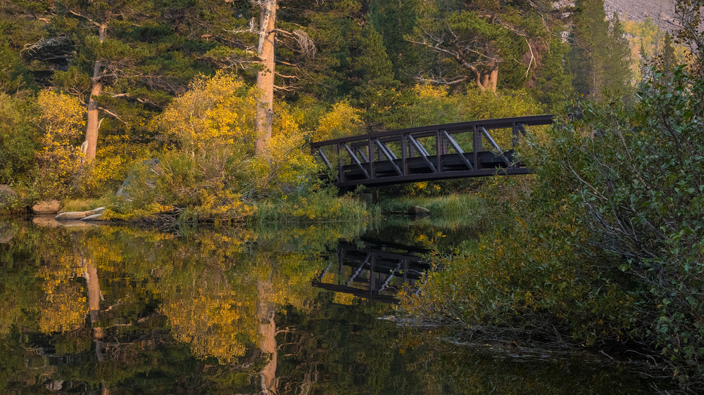 Bridge Over Tranquil Water Art | Leiken Photography