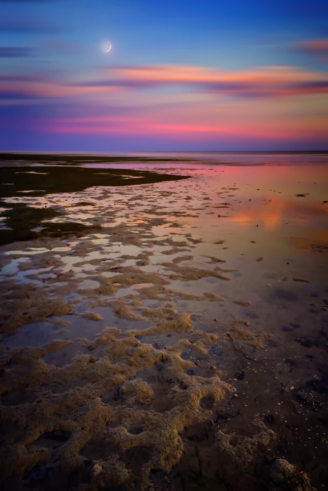 Low Tide Sunset In The Marshes Of St Marks Photography Art | Distant Light Studio