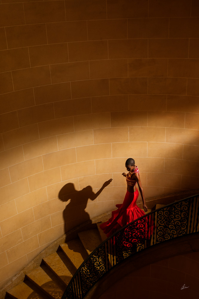 Cuba, hanvan, red-dress, fine-art