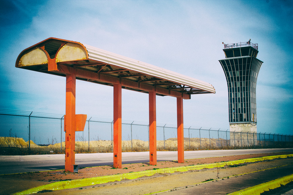 Bus Stop And Control Tower  Photography Art | Carol's Little World