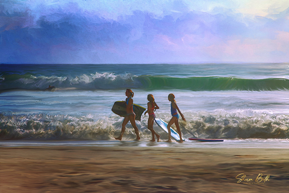 Girls On The Beach Art | Sharon Beth 