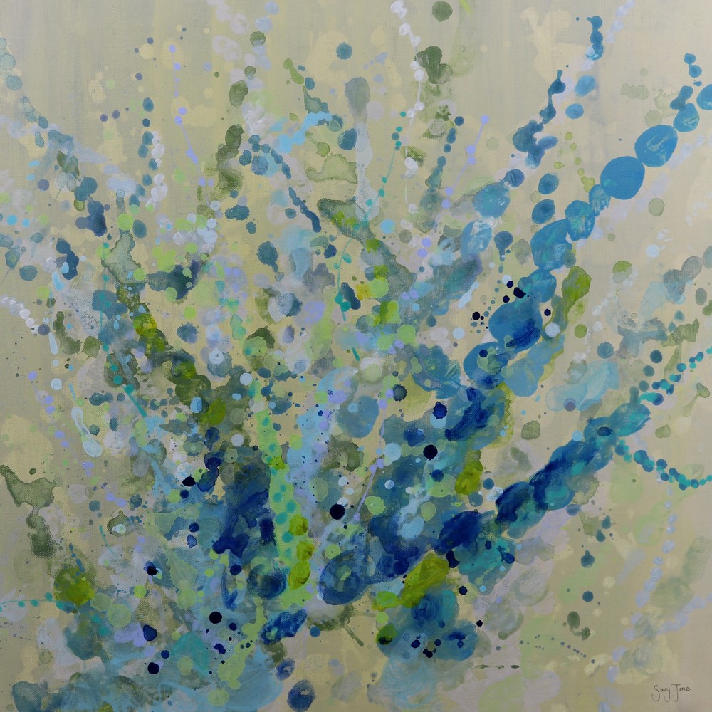 Turquoise Bloom I Art | Savy Jane, LLC
