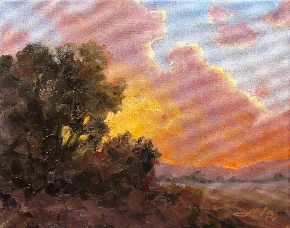 Farmer's Field Sunset Art | Artisanjefflove