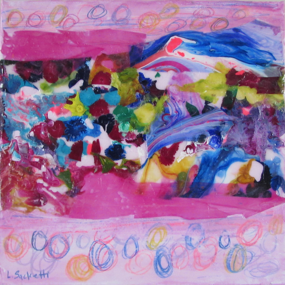 Abstract In Pink 2 Art | Linda Sacketti