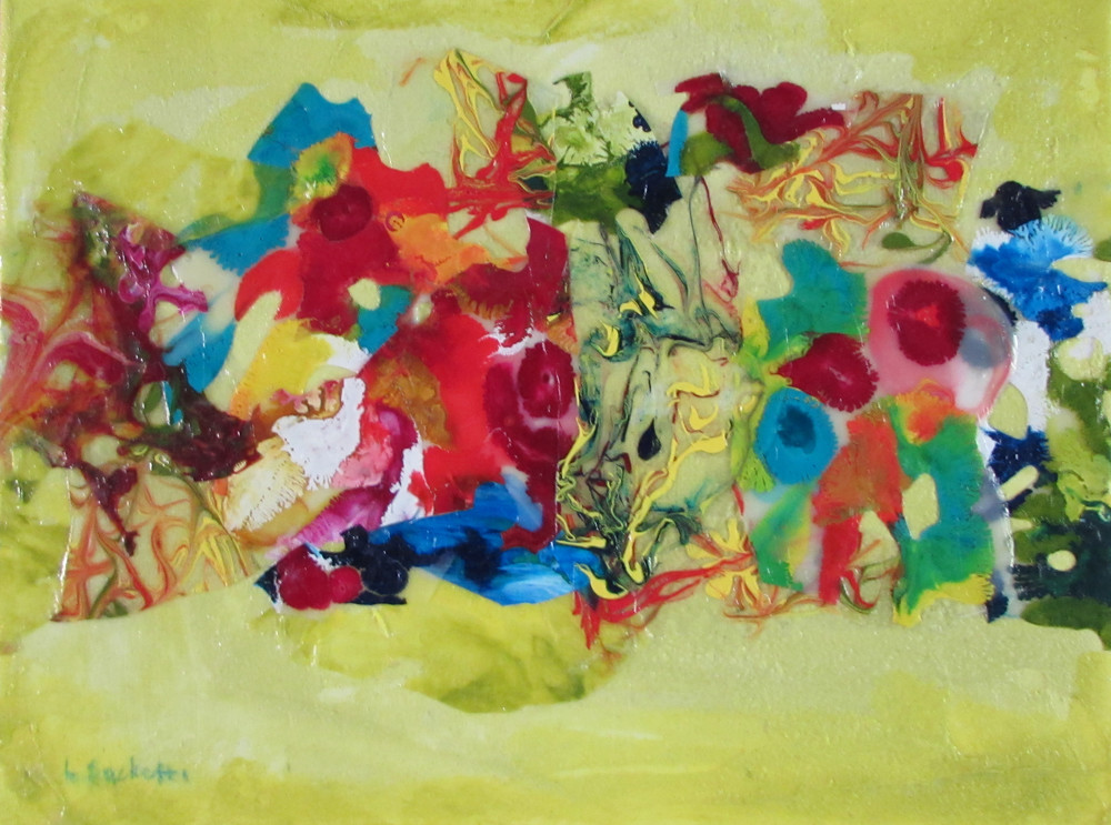 Abstract In Yellow 2 Art | Linda Sacketti