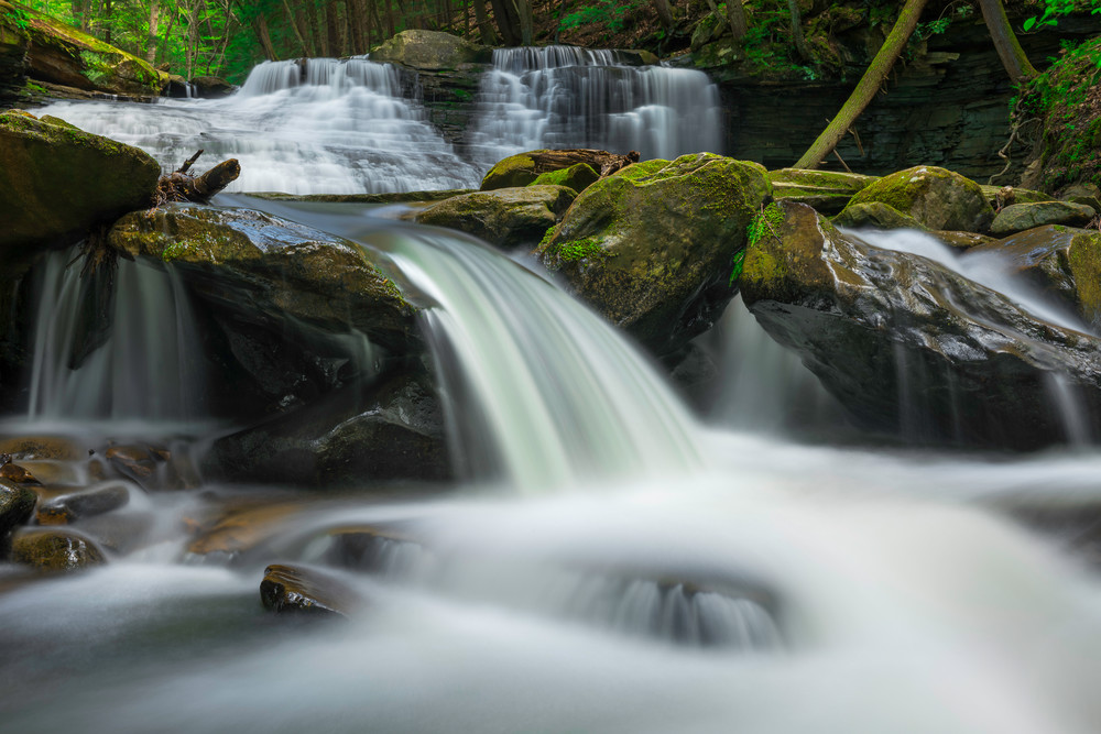 Freedom Falls Waterfall Pennsylvania Landscape Spring