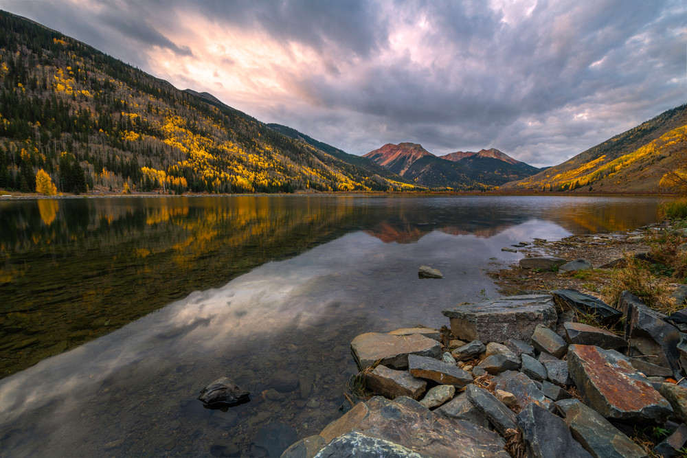 Crystal Lake Colorado Autumn Fall Landscape Reflection