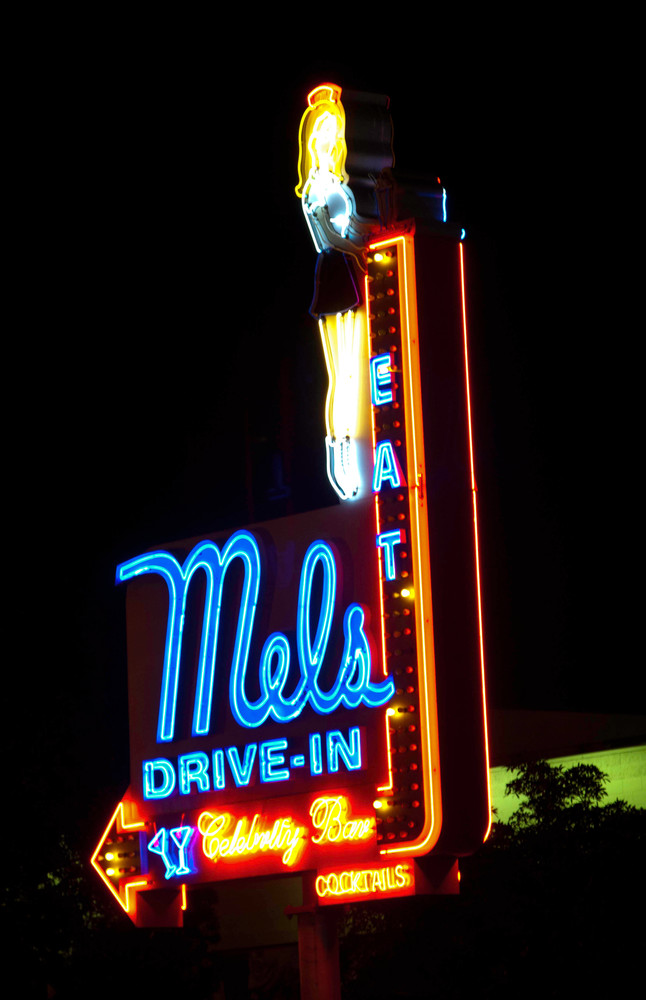 Mel's Drive In Neon Lights Photography Art | Rosanne Nitti Fine Arts
